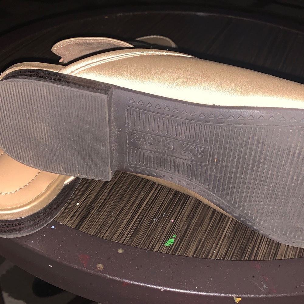 Rachel Zoe Metallic Gold Mules - Picture 4 of 4